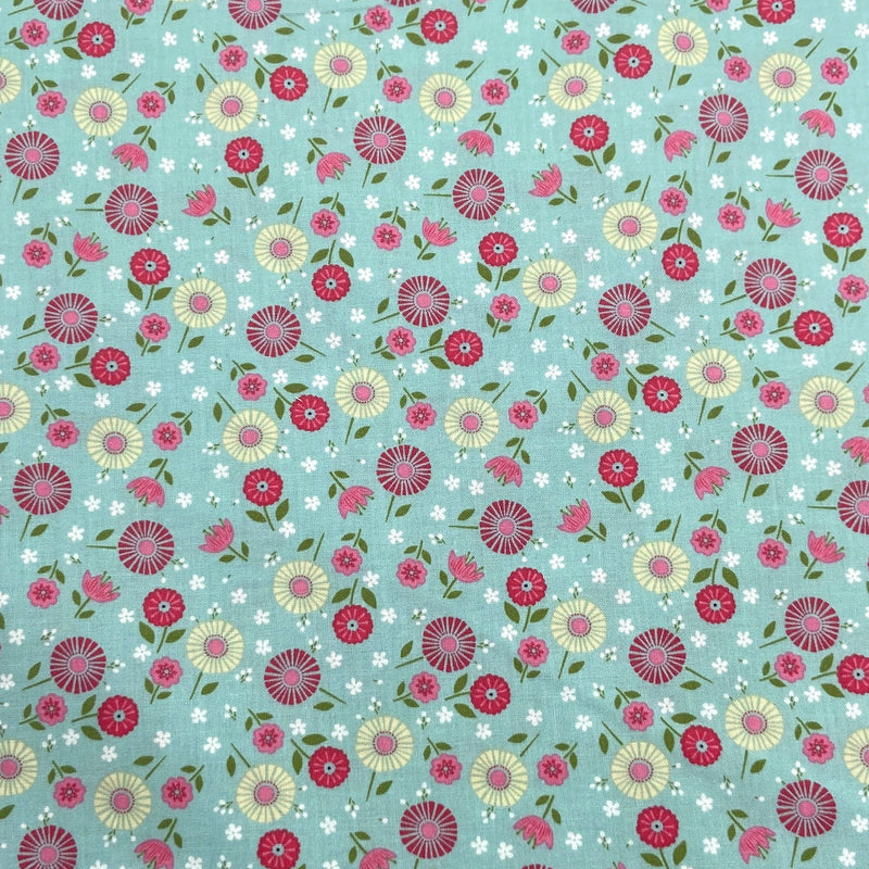 Daisies Aqua | Adventure Time | Quilting Cotton