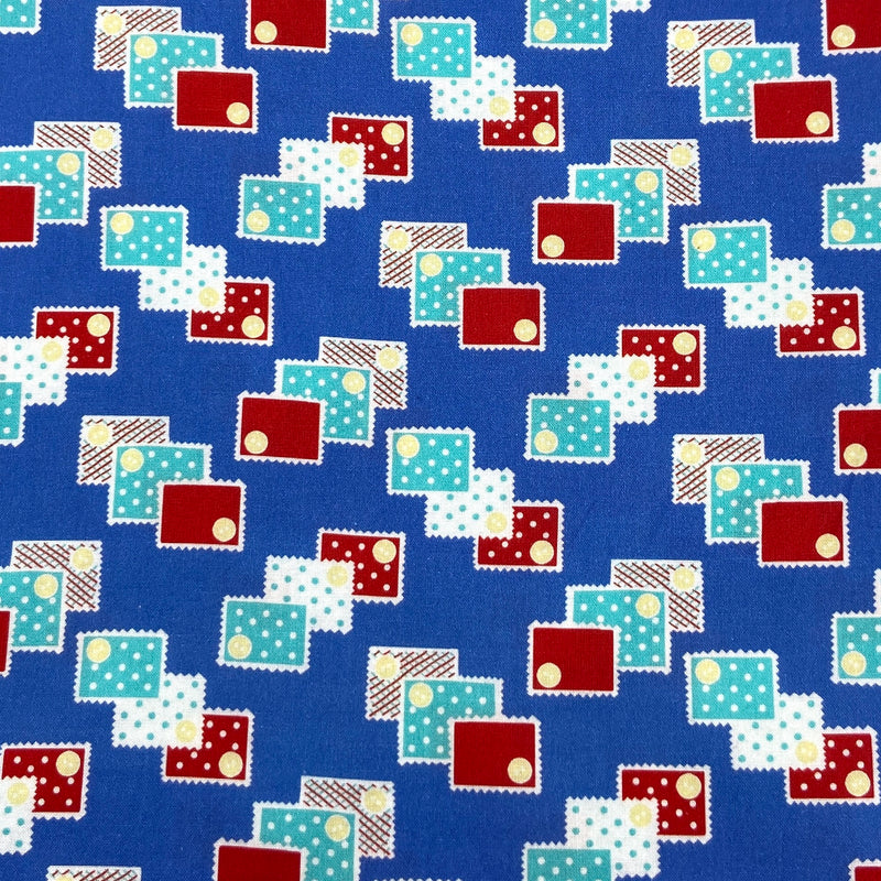 Blocks Blue | Playtime | Quilting Cotton