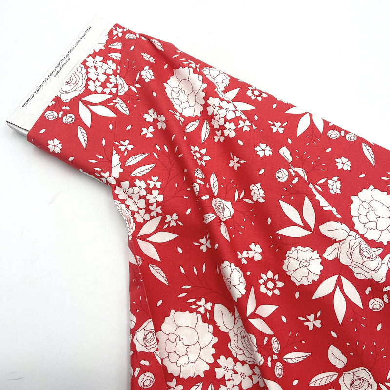 Blooms Scarlet | Beautiful Day | Quilting Cotton