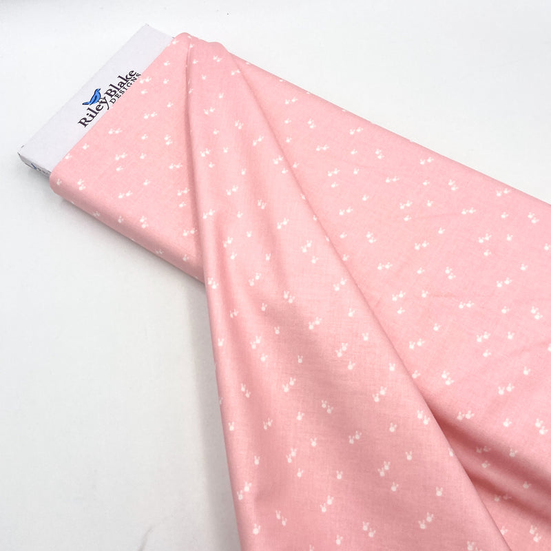 Bunnies Pink | Riley Blake | Seasonal Basics | Quilting Cotton