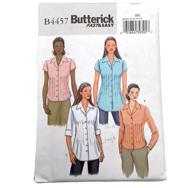 Butterick B4457 | Misses' Petite Shirt | Size 8-14