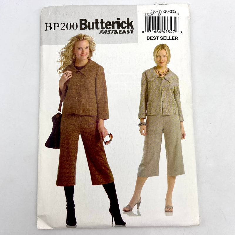 Butterick BP 200 | Adult Petite Jacket and Pants | Size 16-22