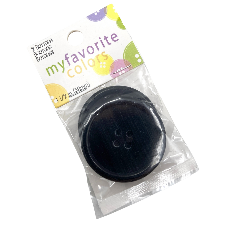 1.5" Favorite | Plastic Buttons | Set of 2