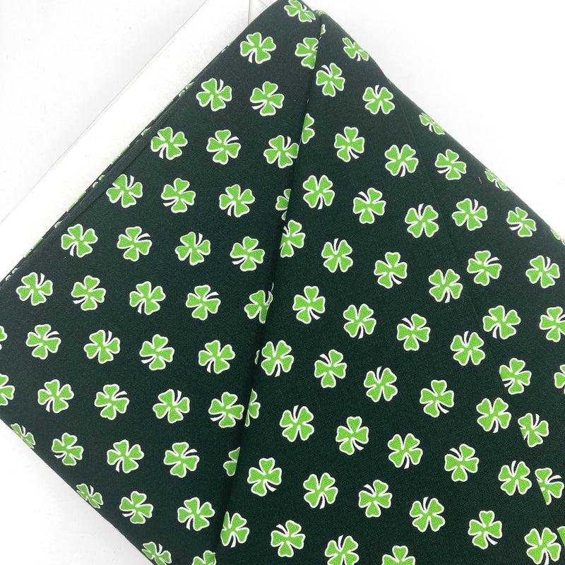 Clover Green on Green | Hello Lucky | Quilting Cotton