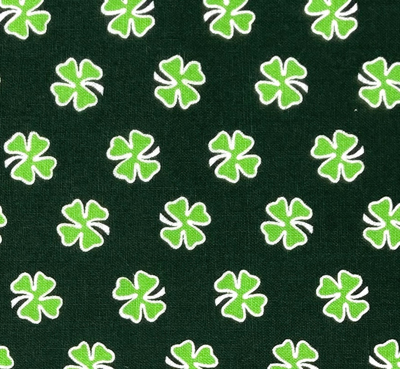 Clover Green on Green | Hello Lucky | Quilting Cotton