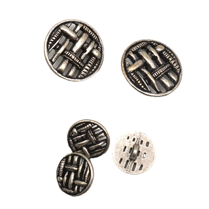 9/16" or 7/8" Weave | Metal Buttons | Choose Your Size