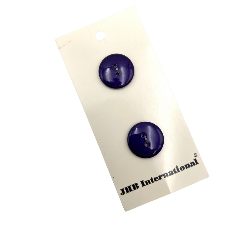 3/4" or 7/8" Deep Violet | JHB International Plastic Buttons | Choose Your Size