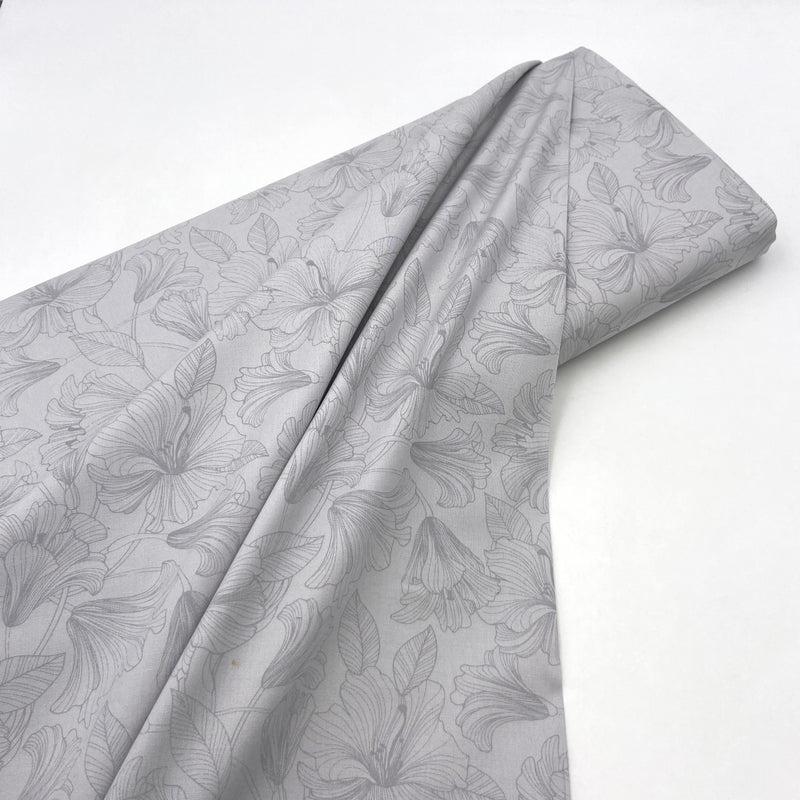 Lillies Pewter | Simply Neutral 2 | Quilting Cotton