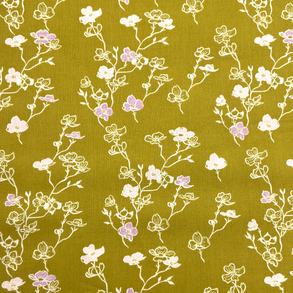 Dogwood Lichen | In The Garden | Organic Quilting Cotton