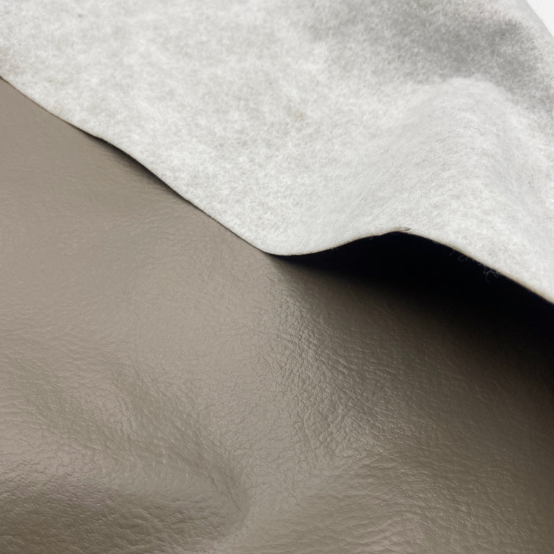 Greige | Flannel Backed Faux Leather | Upholstery Vinyl