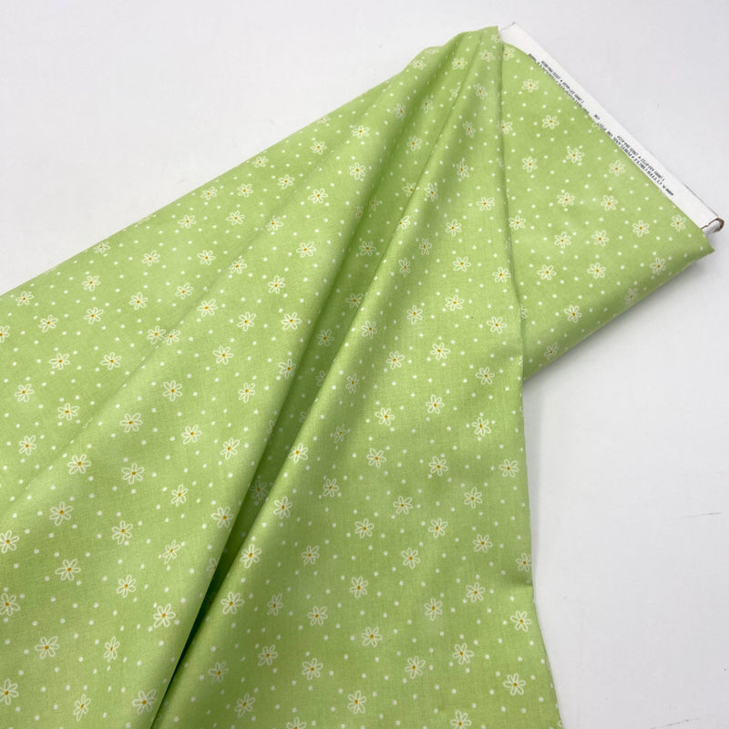 Baby Daisy Green | Fresh as a Daisy | Quilting Cotton