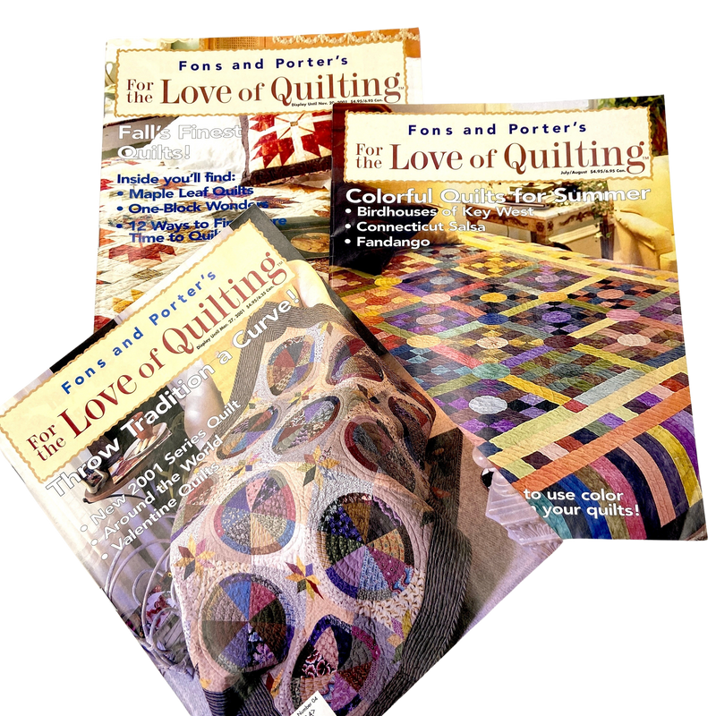 Fons & Porter's Love of Quilting | Magazine Back Issues 2000-2009 | Choose Your Favorite