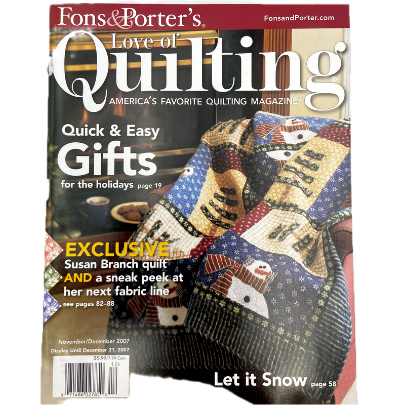 Fons & Porter's Love of Quilting | Magazine Back Issues 2000-2009 | Choose Your Favorite