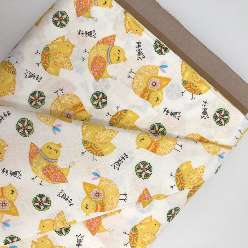 Happy Chicks | Carrot Patch | Quilting Cotton