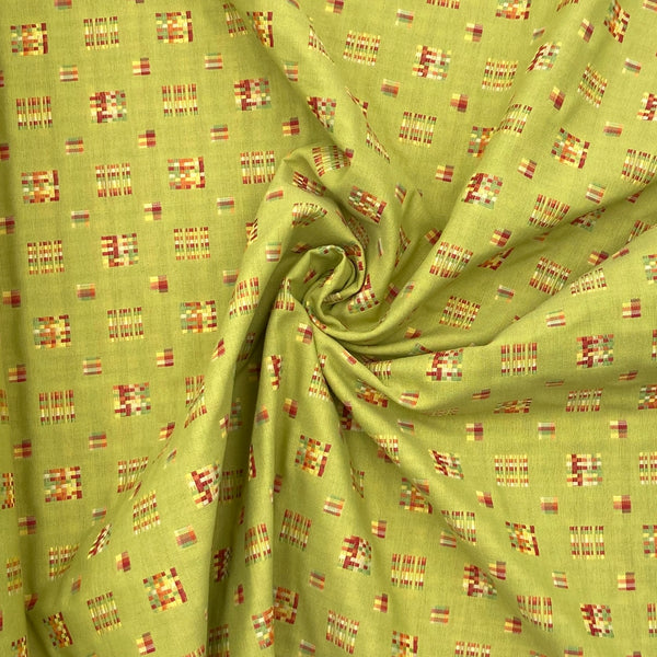 Waffles Granny Smith | Home Decor Fabric