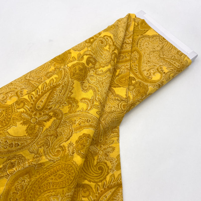 Golden Paisley | Wide Back 108" | Quilting Cotton