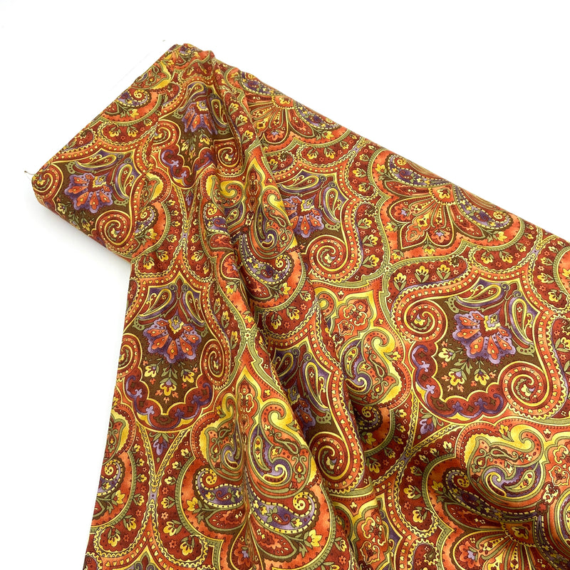 Paisley Passion Rust | Quilting Cotton