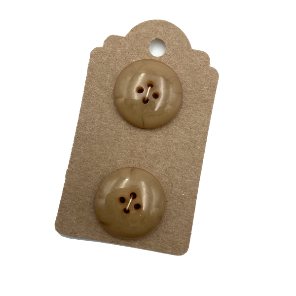 1" Earthy Ochre | Set of 2 | Plastic Buttons