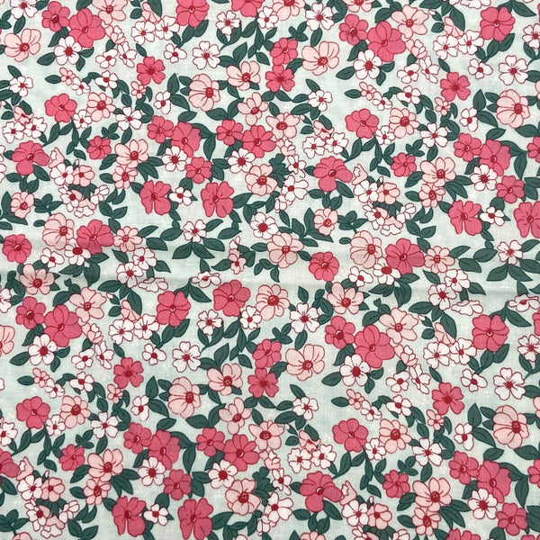 Posies Mint | Wonderland 2 | Quilting Cotton