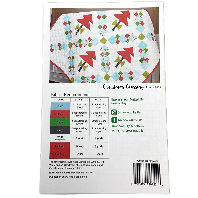 Christmas Crossing | My Sew Quilty Life | Quilt Pattern