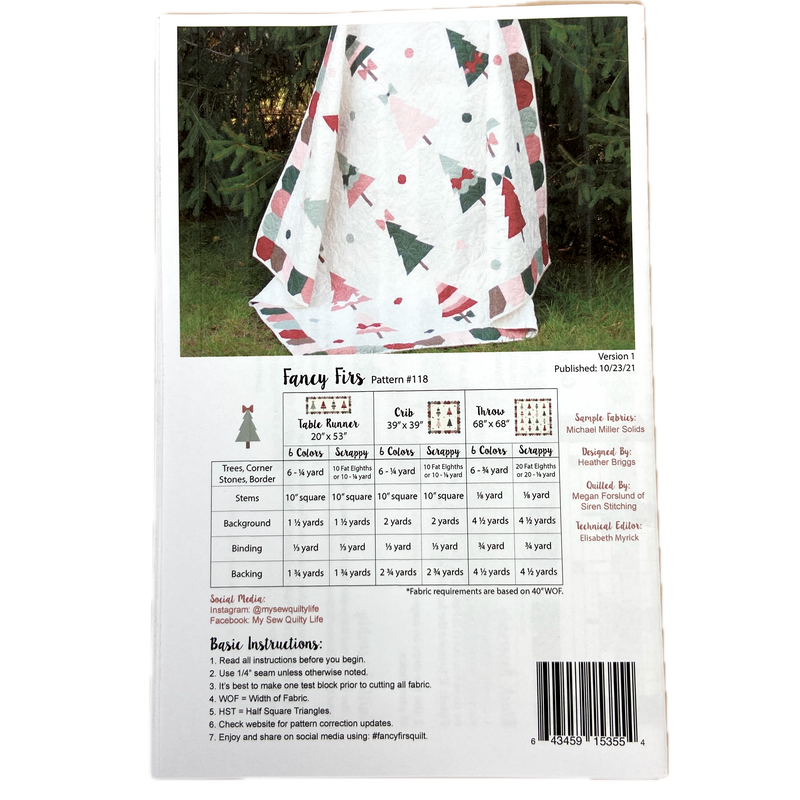 Fancy Firs | My Sew Quilty Life | Quilt Pattern