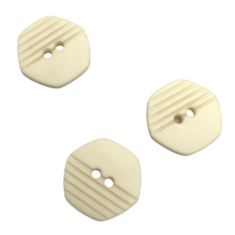 1/2" & 3/4" Hexie | Plastic Buttons | Choose Size and Color