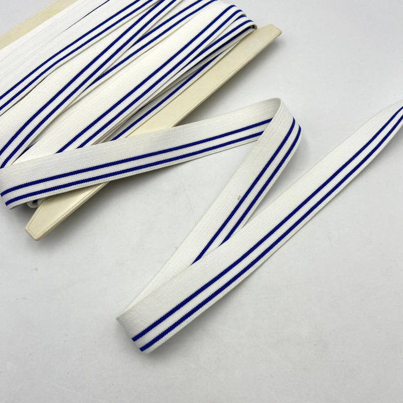 Blue Stripe | Underwear Elastic | By the Yard