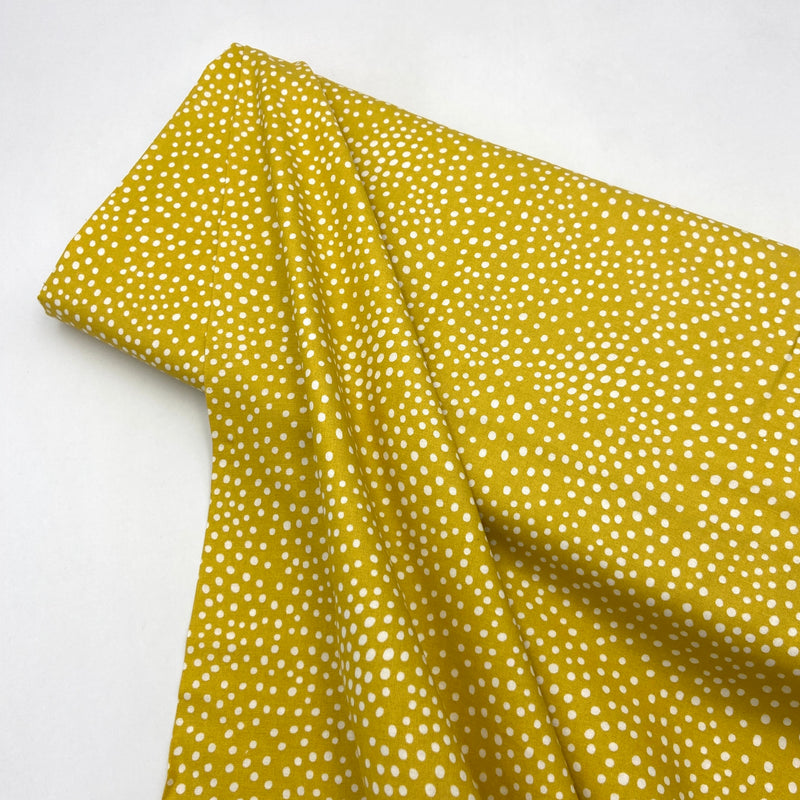 Dots Mustard | Zoology | Quilting Cotton