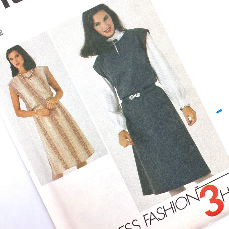 Butterick 3963 | Adult Dress or Jumper & Belt | Size 12