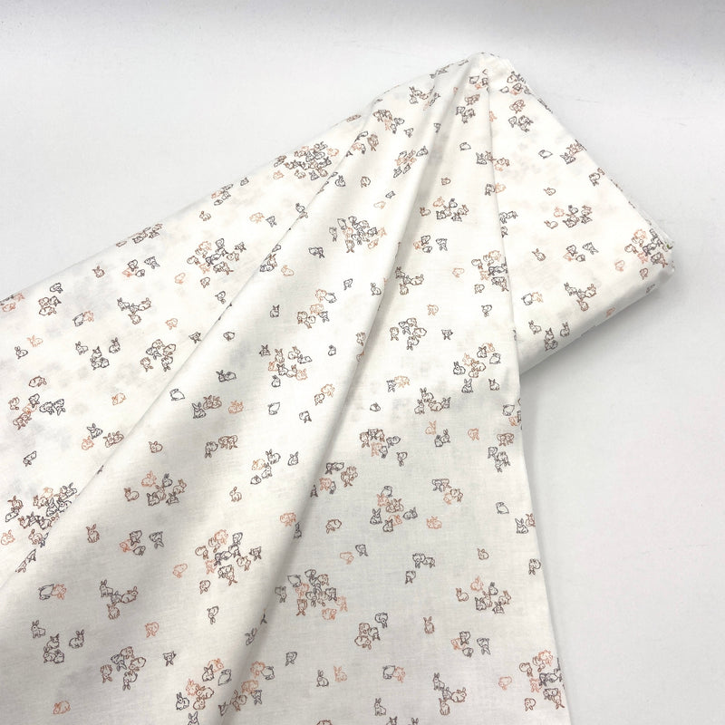 Bunnies White | Petit | Quilting Cotton