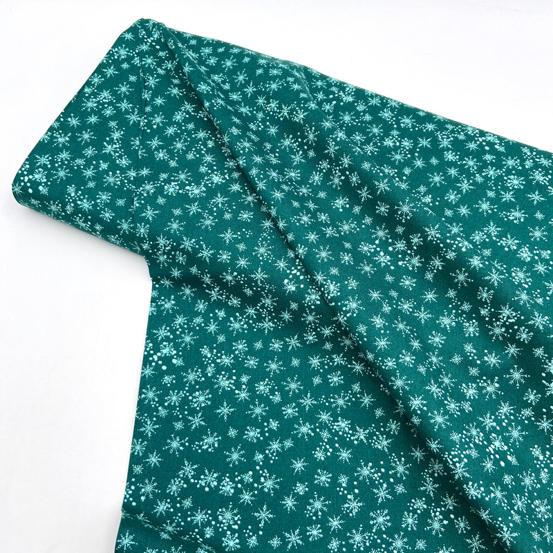 Snowfall Emerald | Cheer and Merriment | Quilting Cotton