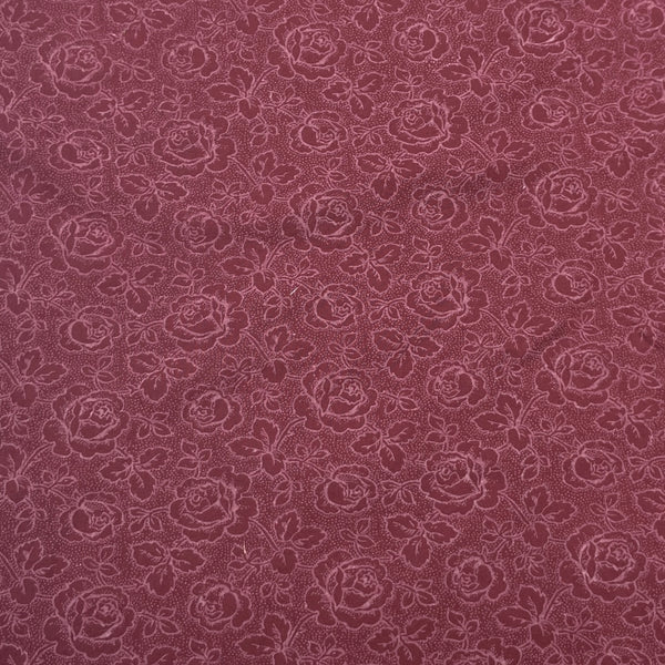 Maroon Rose | Quilting Cotton