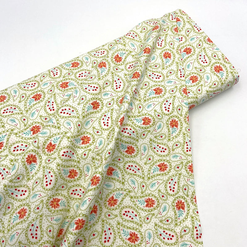 Festive Paisley Cream | Joyful Joyful | Quilting Cotton