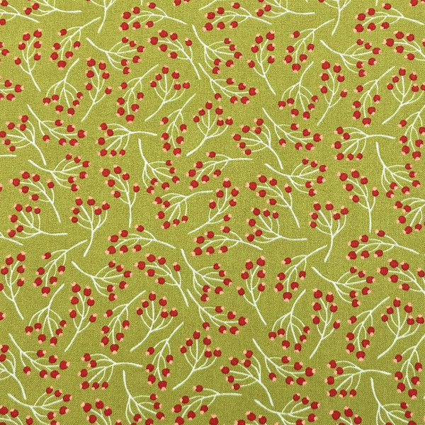 Holly Berry Sage | Joyful Joyful | Quilting Cotton