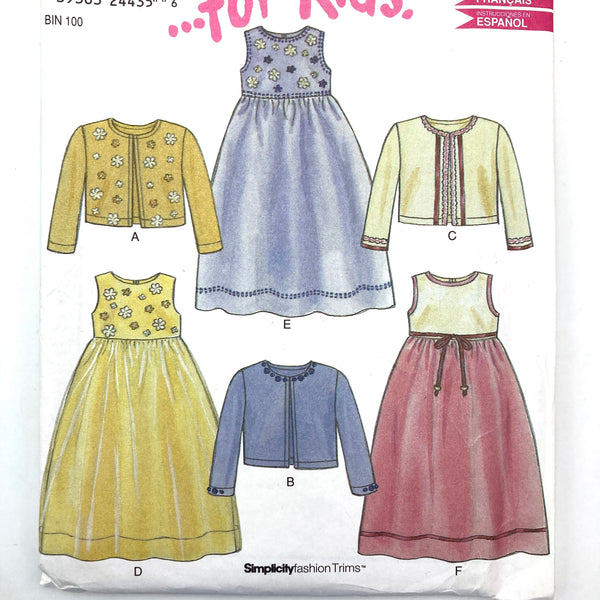 New Look Simplicity 6047 | Kids' Dresses and Tops | Sizes 3-8