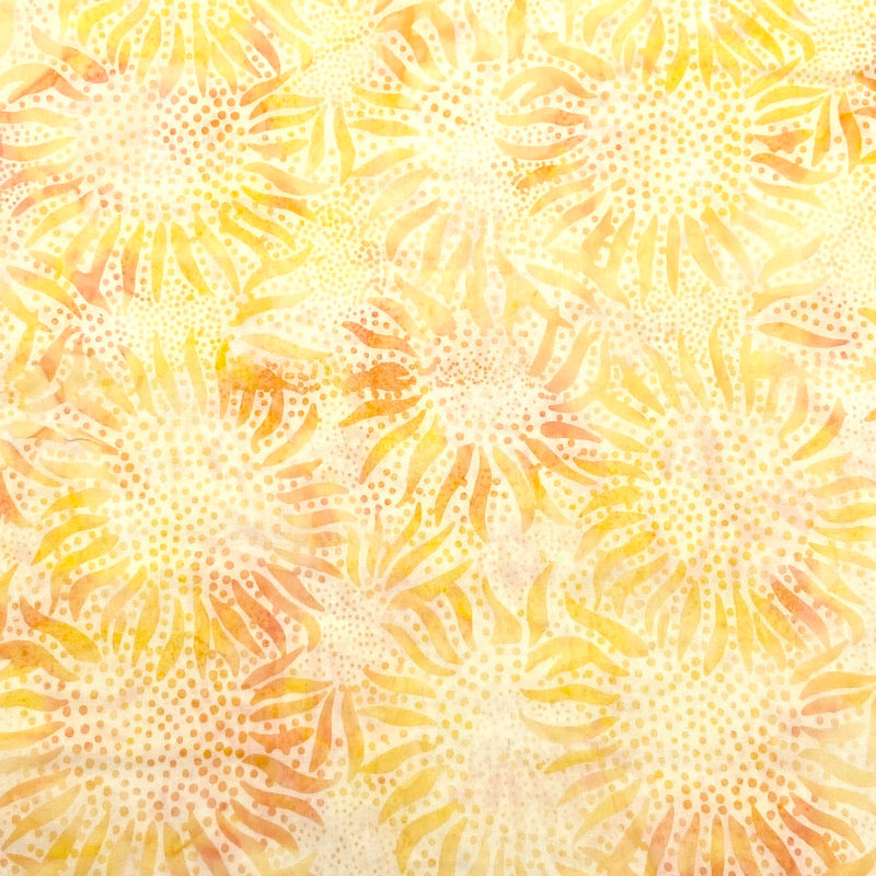 Sunflower Plumeria | Bali Batiks | Quilting Cotton