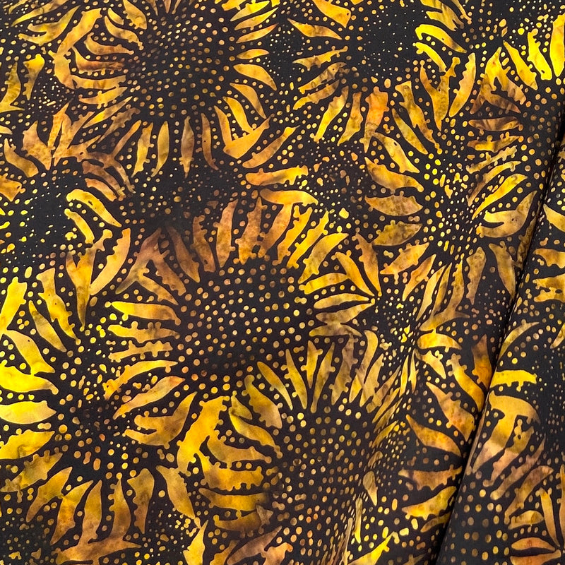 Sunflower Bumble Bee | Bali Batiks | Quilting Cotton