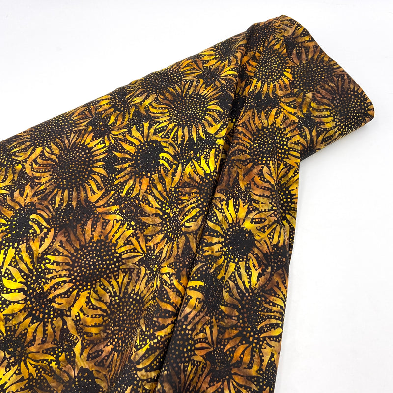 Sunflower Bumble Bee | Bali Batiks | Quilting Cotton