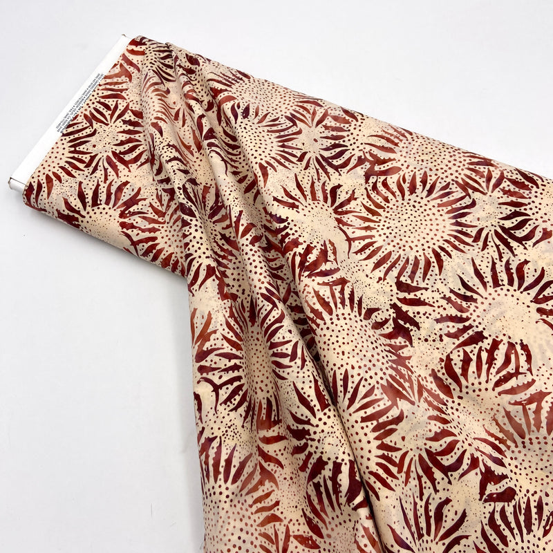 Sunflower Barn Red | Bali Batiks | Quilting Cotton