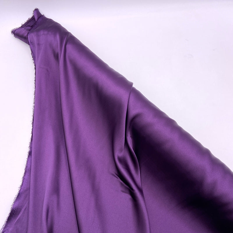 Deep Purple | Crepe Backed Satin