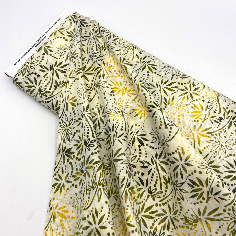 Sprouts Sage | Bahama Batiks | Quilting Cotton