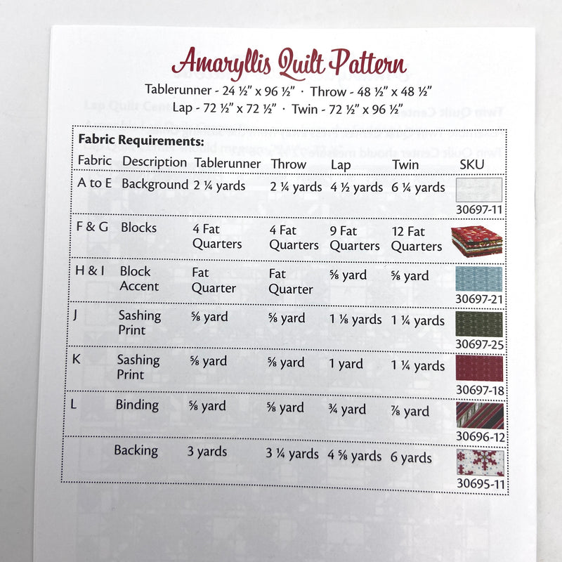 Amaryllis | It's Sew Emma | Quilt Pattern