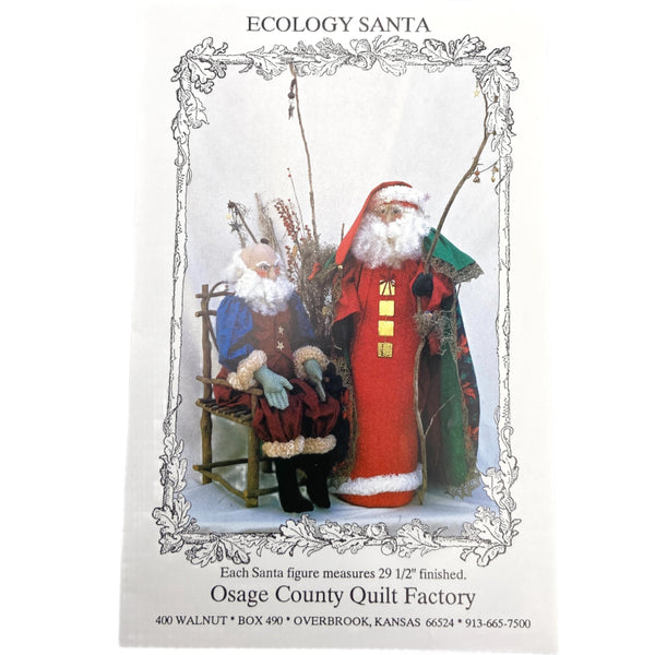 Ecology Santa | Osage County Quilt Factory | Craft Pattern