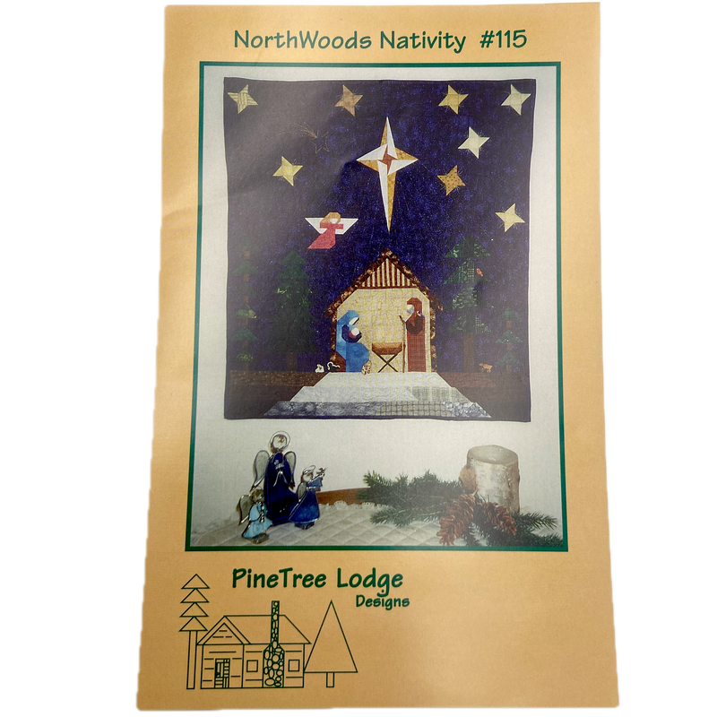 NorthWoods Nativity | Pine Tree Lodge Designs | Quilt Pattern