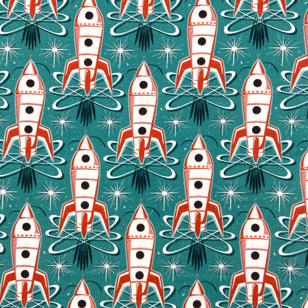 Mission Control | Blast Off | Organic Quilting Cotton