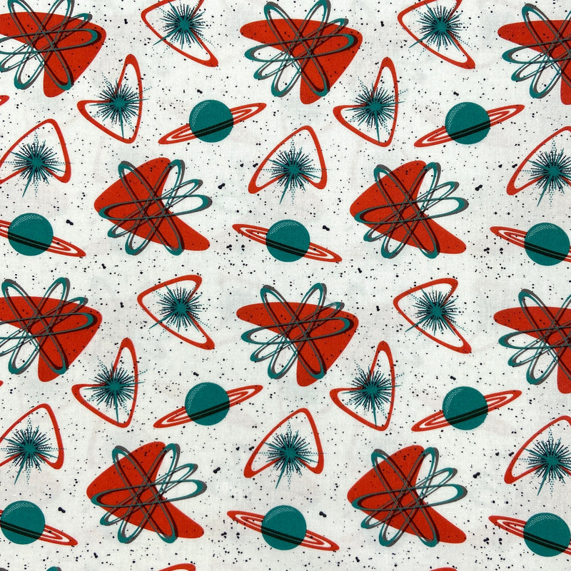 Atomic Space | Blast Off | Organic Quilting Cotton