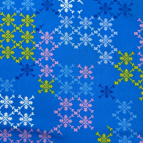 Multi Lattice Blue | Hampton Court | Quilting Cotton