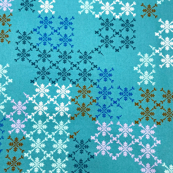 Multi Lattice Mint | Hampton Court | Quilting Cotton