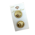 5/8", 3/4" or 7/8" Gold Anchor | Metal Buttons | Choose Your Size