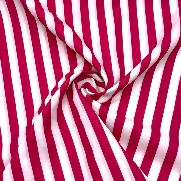 Raspberry Stripe | Poly Lining